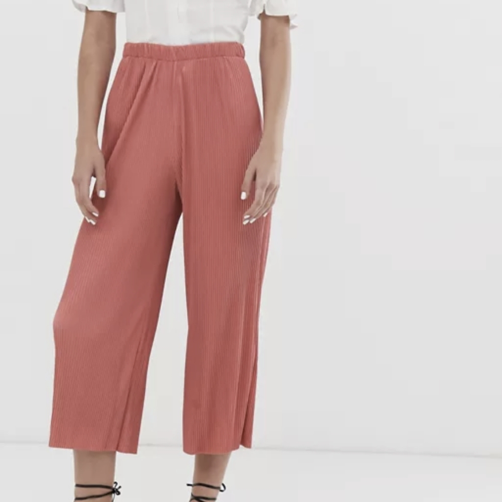 ASOS Plisse culotte pants